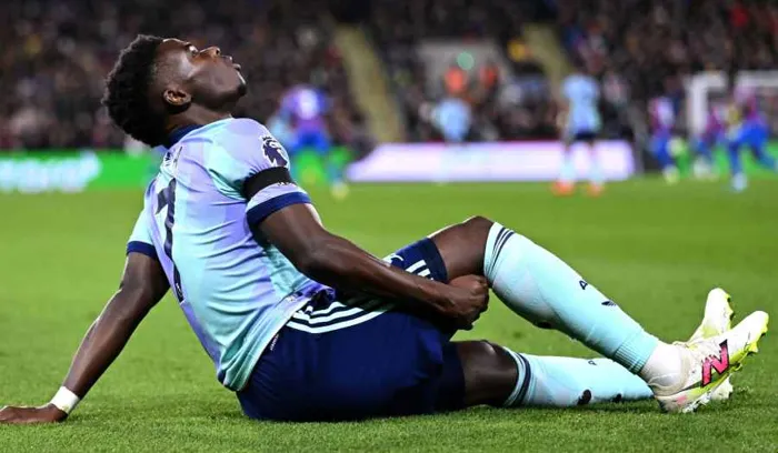 إصابة مبكرة لساكا