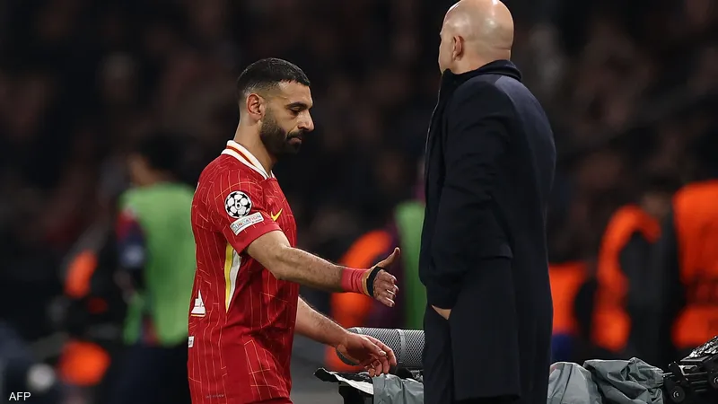 محمد صلاح مع سلوت