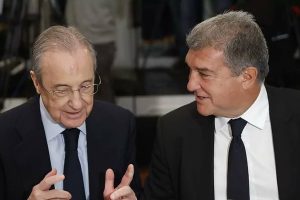 لابورتا يعلق على غياب فلورنتينو بيريز عن حفل الاتحاد الإسباني